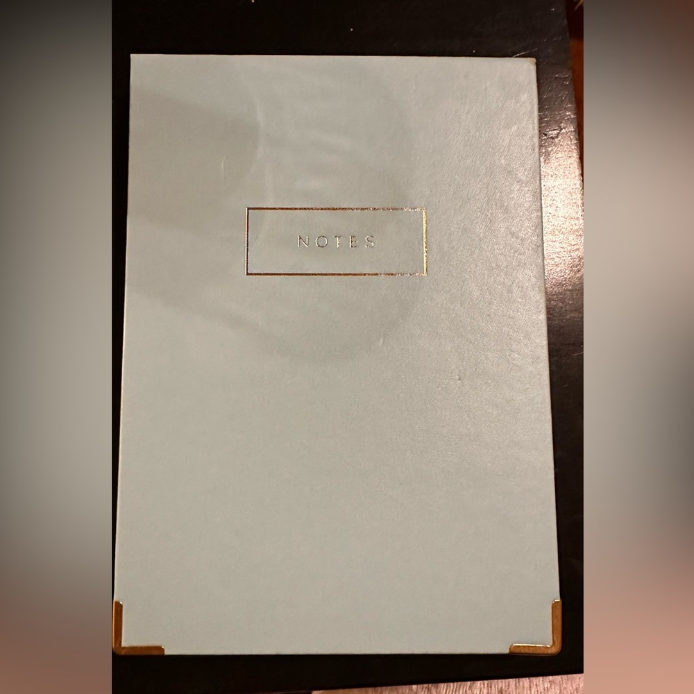 Elegant Notebook with Gold Accents